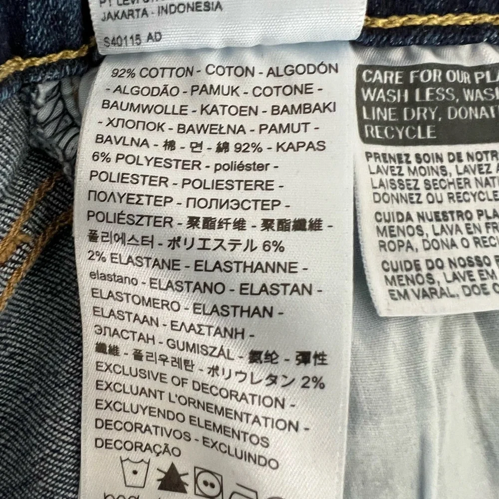 Levi’s 721 High Rise Distressed Skinny Jeans – Size 24 - Picture 13 of 15